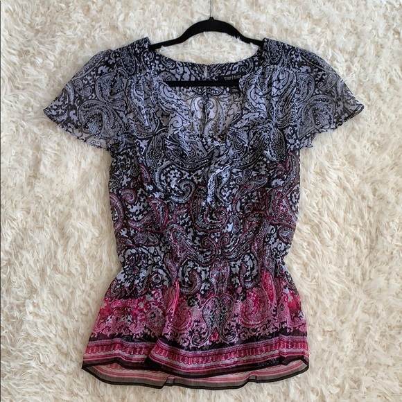WHBM Sheer top & shell Size Small - Picture 1 of 4